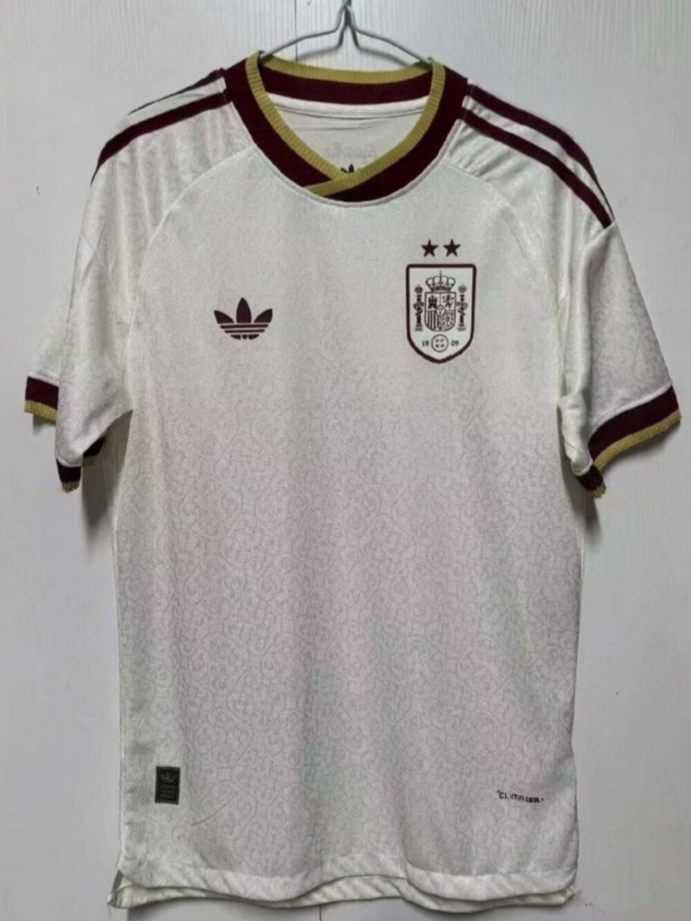 Adidas Spain 2026 World Cup 2 Stars Jersey White Gold